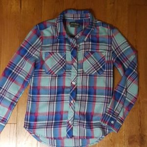 Girls Eddie Bauer flannel size 7/8